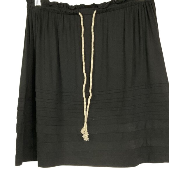 Caslon Drawstring Knit Skirt, Size Small, Black, 95% Rayon/5% Spandex - Picture 2 of 8